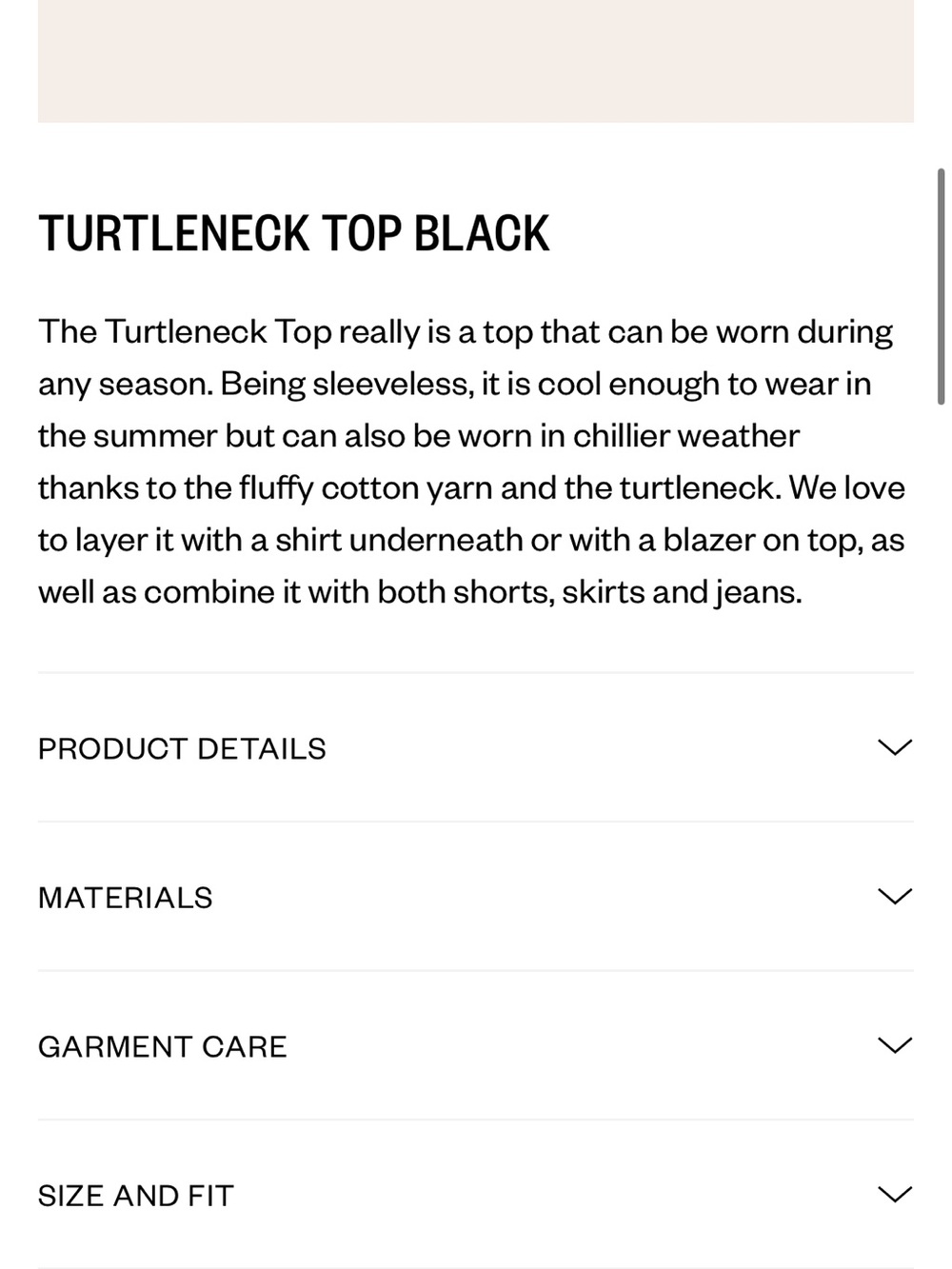 Djerf Avenue Sleeveless Black Turtleneck Sweater - small - Picture 5 of 6